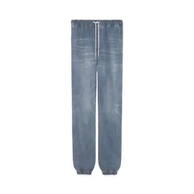 CELINE Track Jeans / Trash Wash Denim "No Damage Slash Wash"
