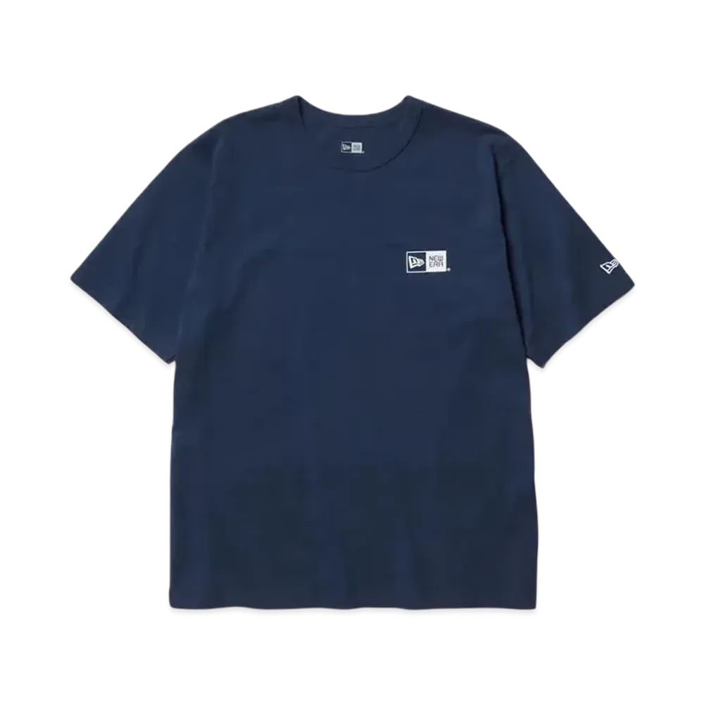 NEW ERA New Era Outdoor Short Sleeve Washed Cotton T-shirt Box Logo "Light Navy"
