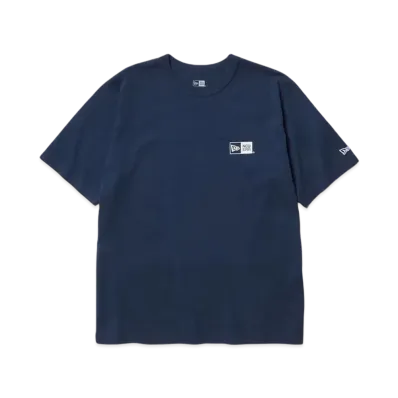 NEW ERA New Era Outdoor Short Sleeve Washed Cotton T-shirt Box Logo "Light Navy"