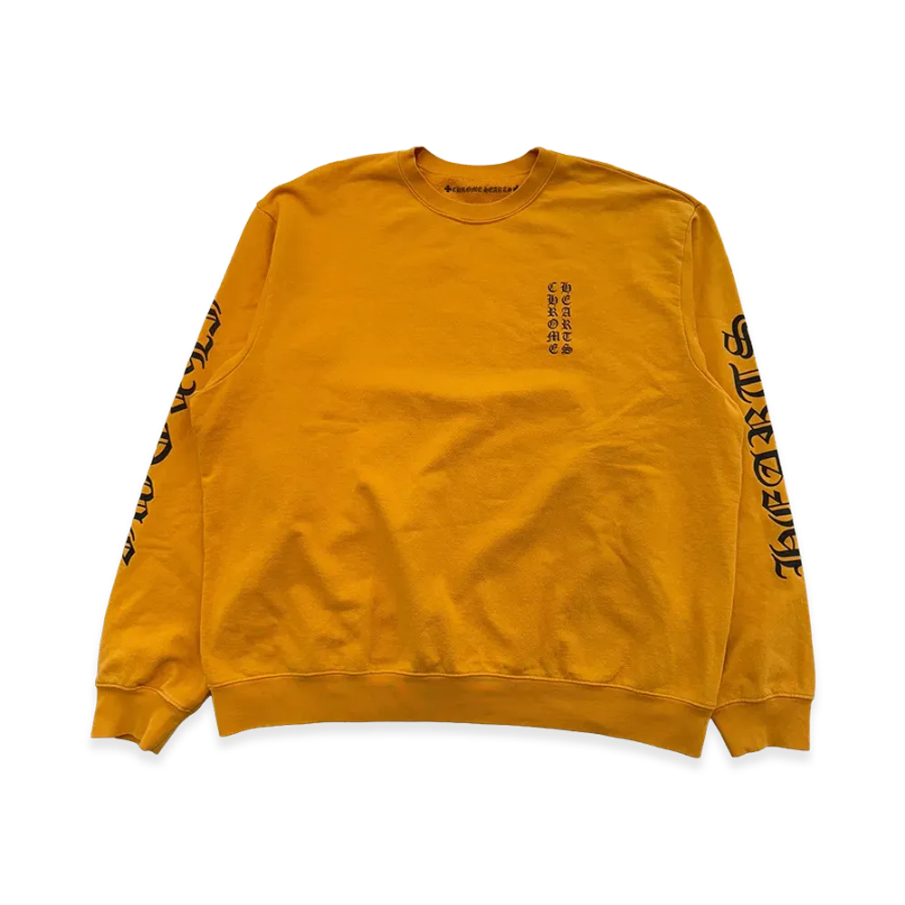 Chrome Hearts Vertical Logo Sweat "Mustard Yellow"