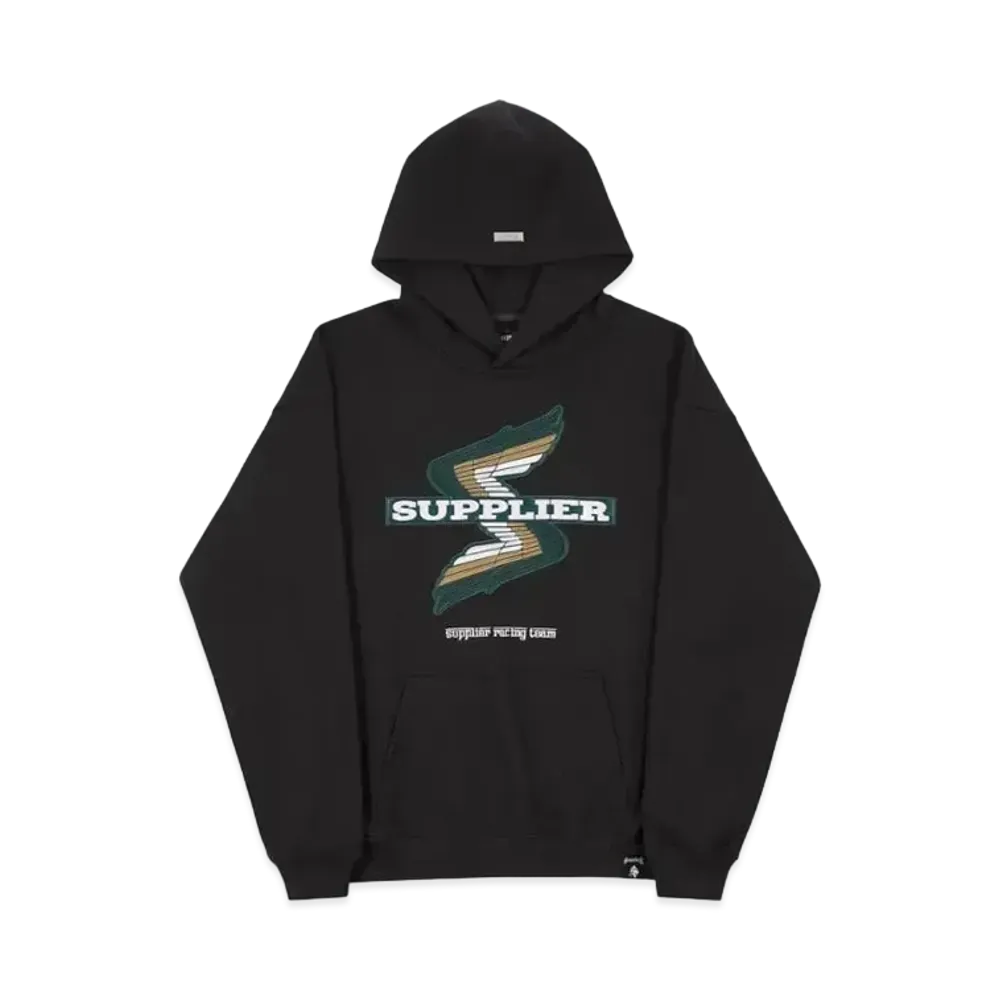 SUPPLIER Racing Logo Hoodie "Black"