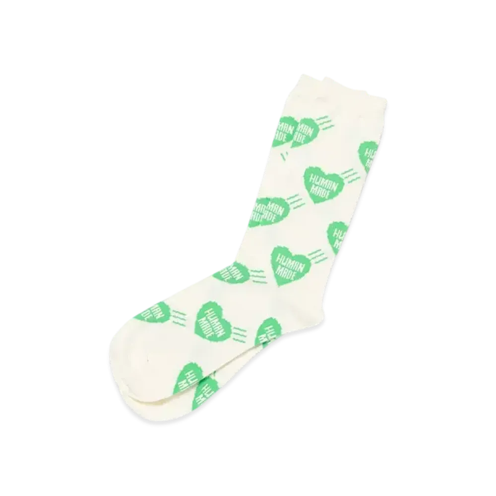 HUMAN MADE Heart Socks "Green"