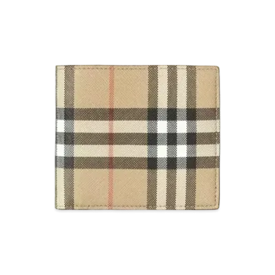 Burberry Vintage Check Bi-Fold Wallet "Archive Beige"