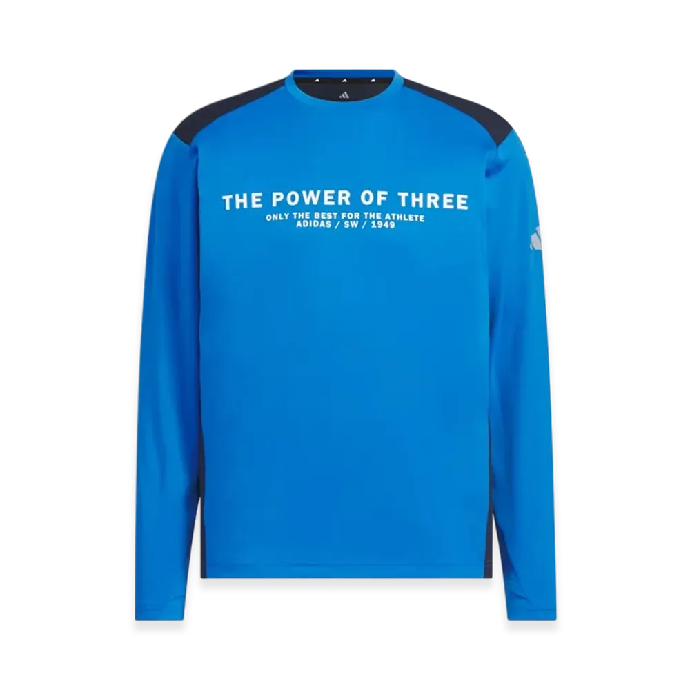 adidas Adaptation Regular Fit Carat Long-Sleeve T-Shirt "Bright Royal/Legend Ink"