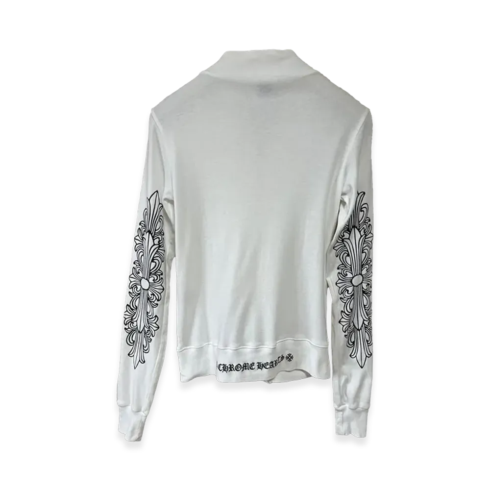 Chrome Hearts Women's Zip-Up Cardigan "White"
