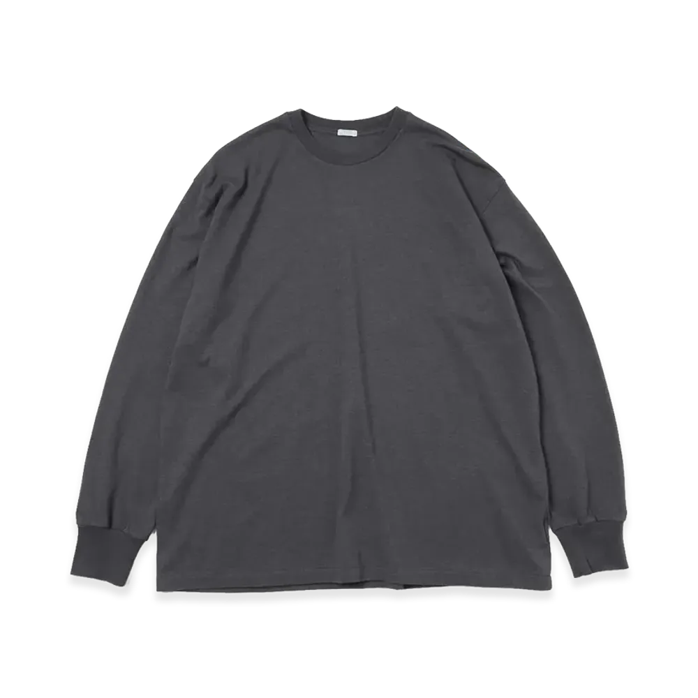A.PRESSE Cashmere Blend L/S T-Shirt "Charcoal"