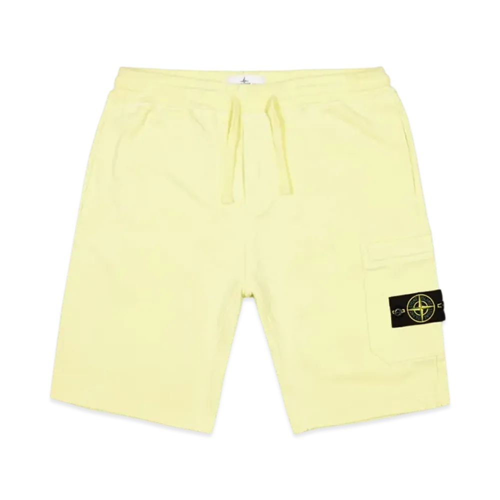 Stone Island 64651 Fleece Bermuda Shorts - 21SS "Lemon"