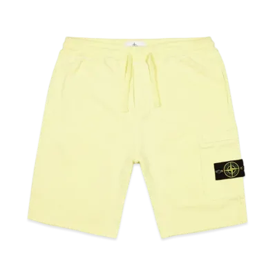 Stone Island 64651 Fleece Bermuda Shorts - 21SS "Lemon"
