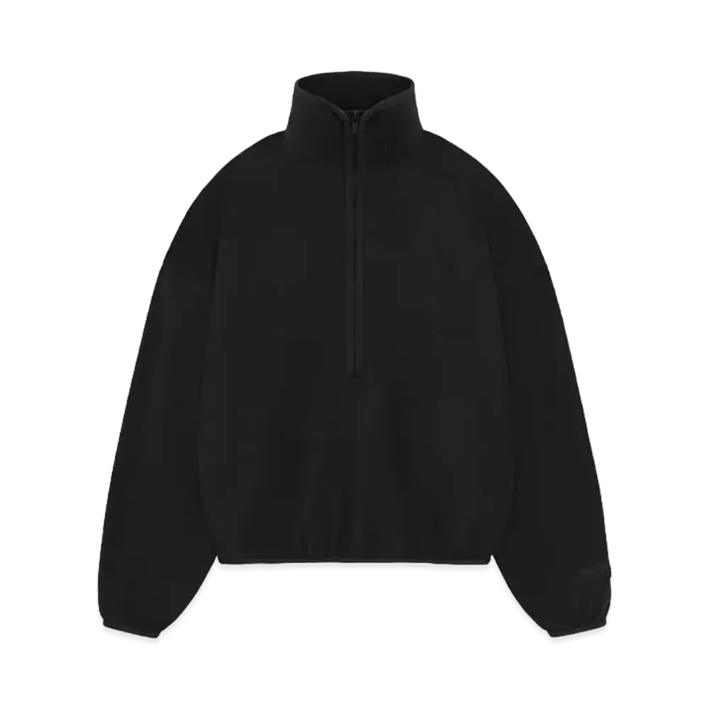 FEAR OF GOD ESSENTIALS Women's Halfzip Mockneck "Jet Black"