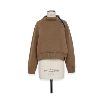 sacai S Cashmere Knit Pullover "Beige"