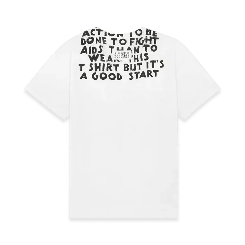 MM6 Maison Margiela Men's V-Neck SIDA T-Shirt "White"