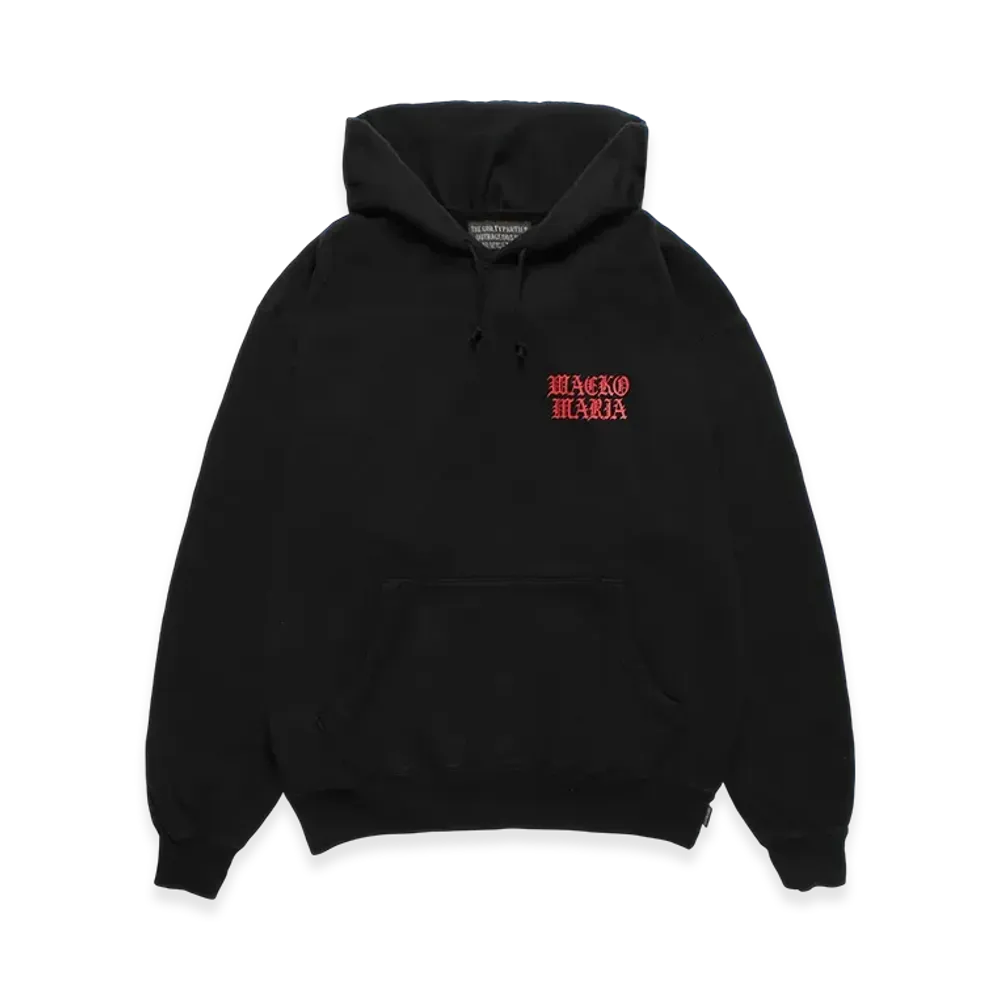 WACKO MARIA Death Row Records / Garment Dyed Hooded Sweat Shirt "Black"