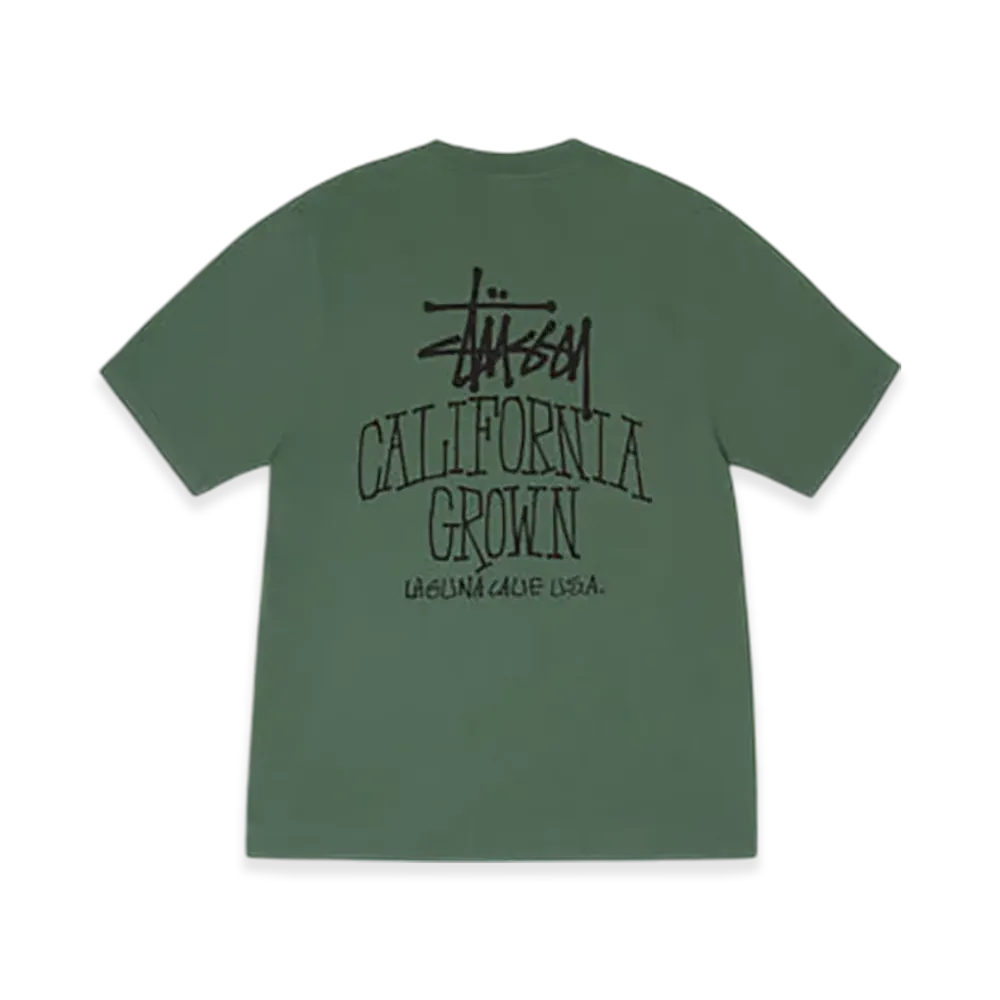 Stussy Cali Grown Tee Pigment Dyed "Pine"