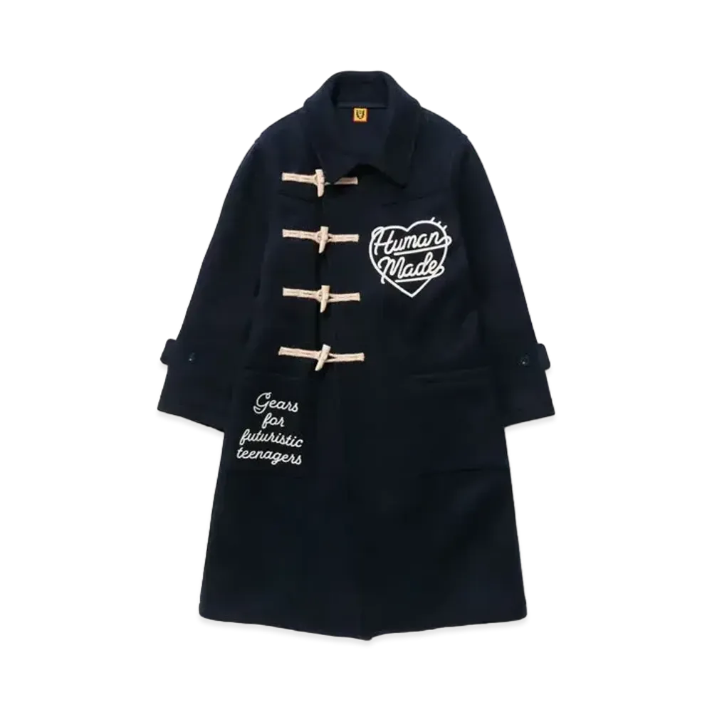 HUMAN MADE DUFFLE COAT "Navy"