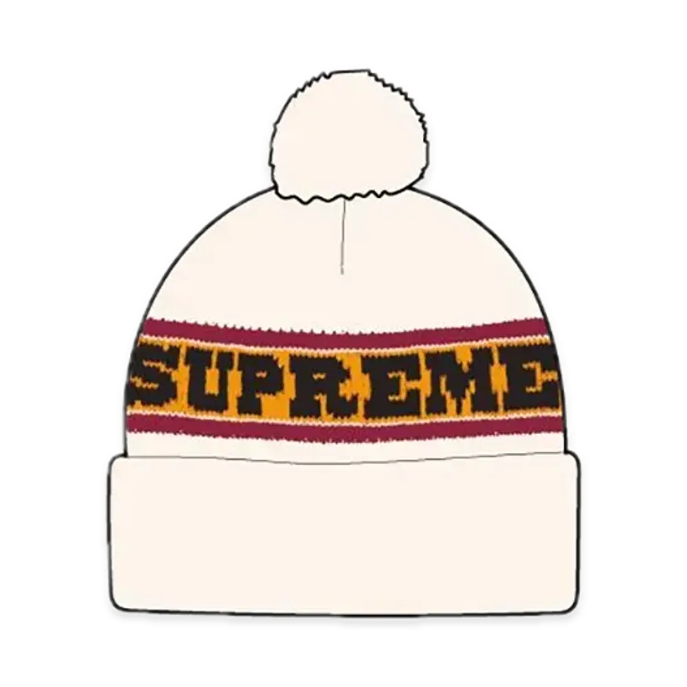 Supreme Big Stripe Beanie "Stone"
