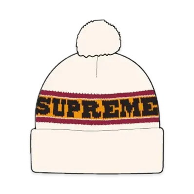 Supreme Big Stripe Beanie "Stone"