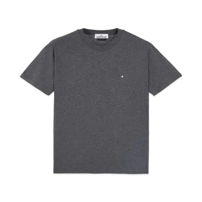 Stone Island 21213 60/2 COTTON JERSEY_SLIM FIT "Dark Grey Malange"