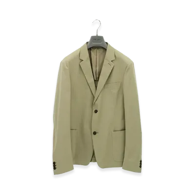 PRADA Giacca Gabardine Compa "Khaki"