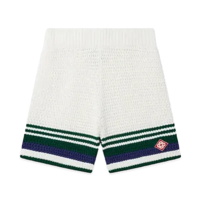 Casablanca Women's Crochet Tennis Shorts "White"