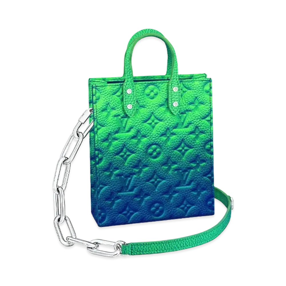 Louis Vuitton Sac Plat XS Leather "Blue/Green"