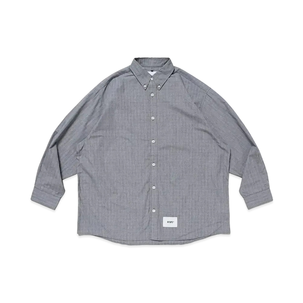 WTAPS BD 02 / LS / Cotton. Broadcloth. Textile. Protect "Black"