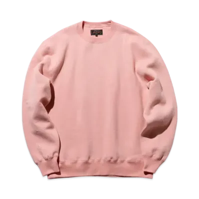 BEAMS Sweat Crew Raised Back "Pink"