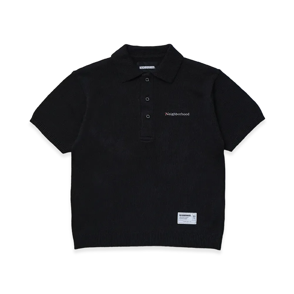 NEIGHBORHOOD Knit Polo SS "Black"
