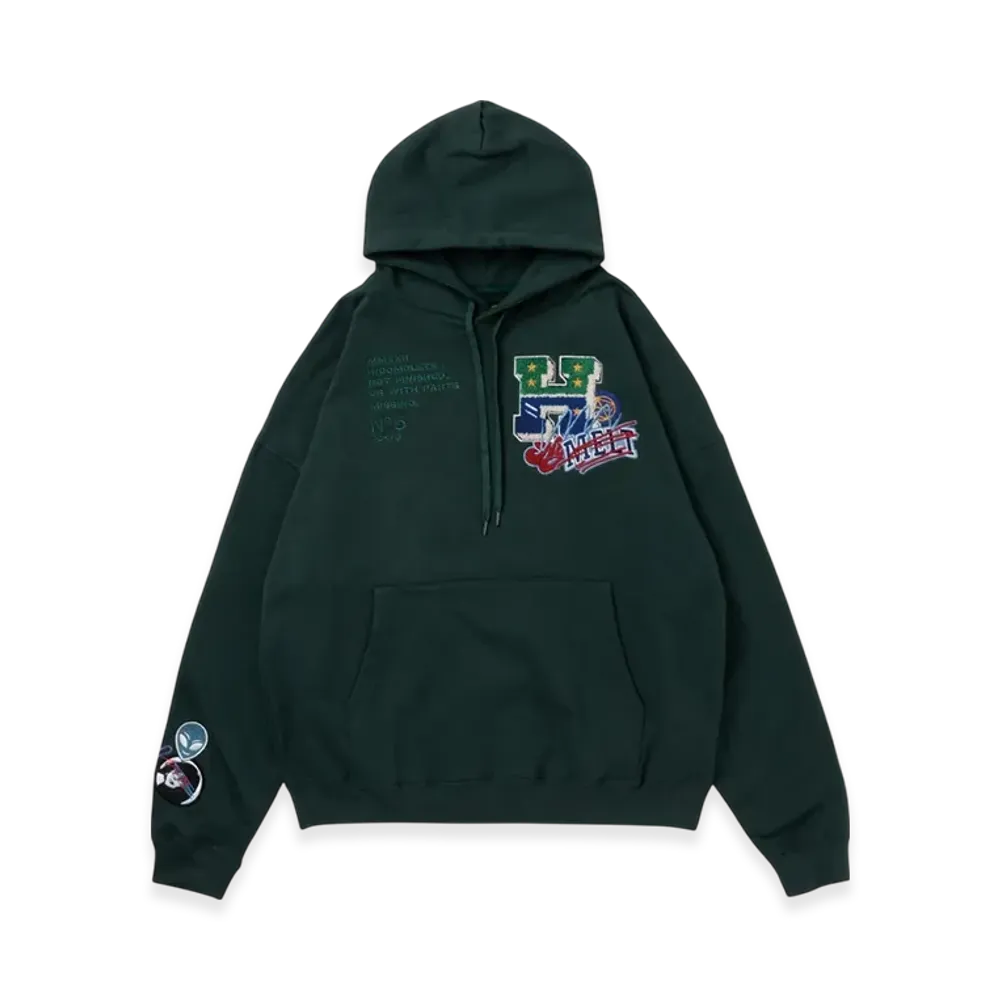 HYSTERIC GLAMOUR x Genzai Sagara Collage Hoodie "Green"