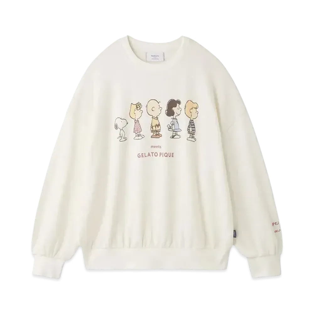 GELATO PIQUE x PEANUTS Fleece Pullover "Off White"
