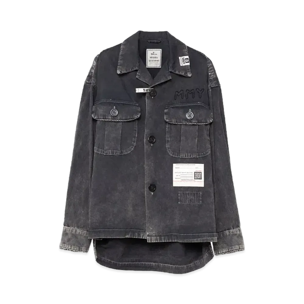 Maison MIHARA YASUHIRO Amateur Sewn Like Aged Shirt "Black"