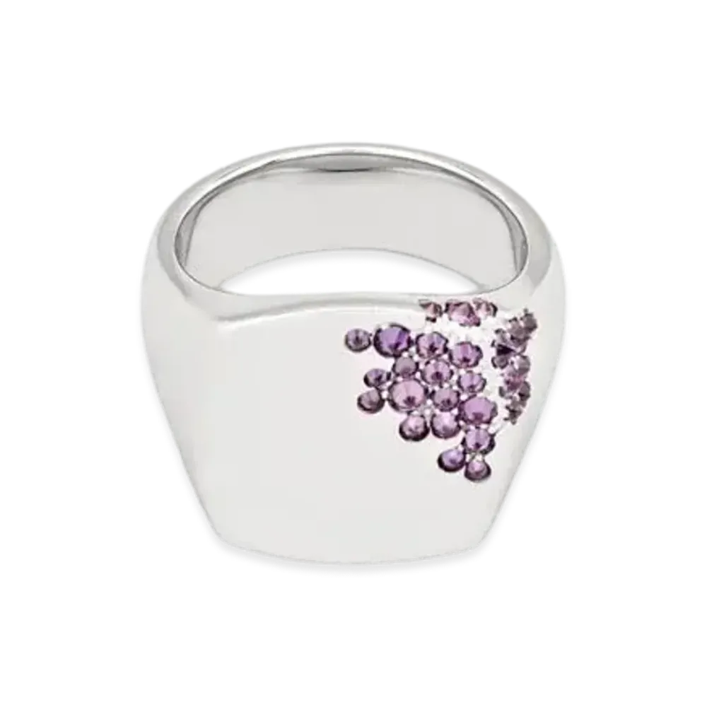TOMWOOD Cushion Purple Molecule "Silver"
