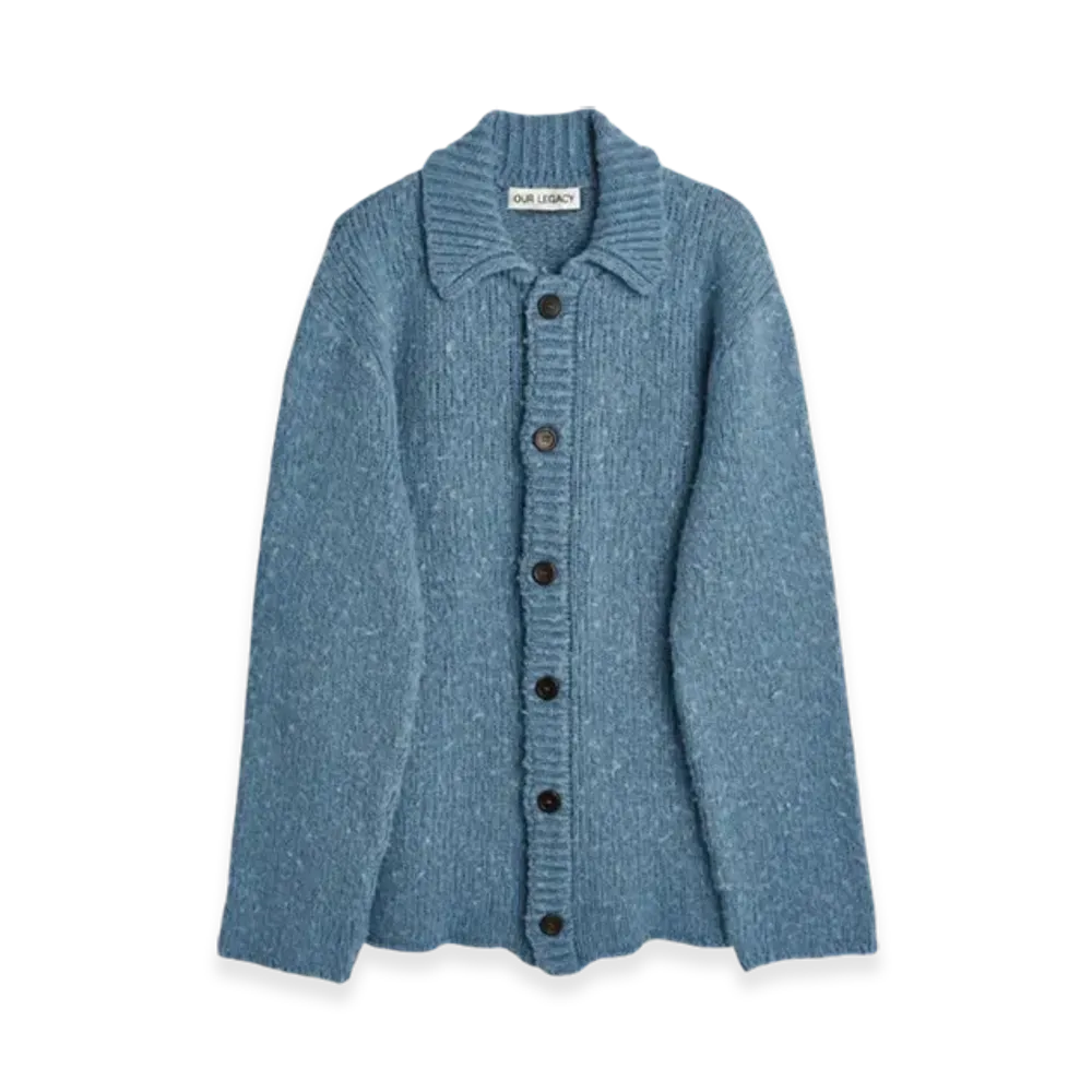 OUR LEGACY Big Cardigan Funky Acrylic "Blue"