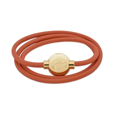 LOEWE Pebble Bracelet "Orange/Gold"