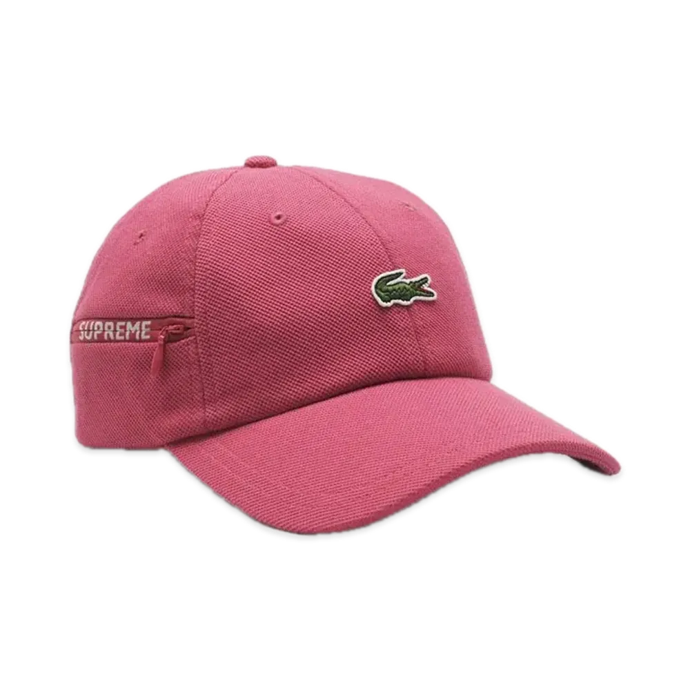 Supreme x LACOSTE Pique 6-Panel "Pink"