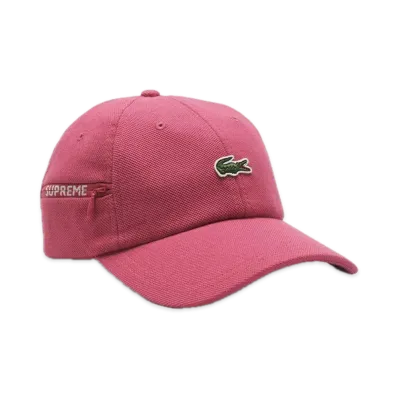 Supreme x LACOSTE Pique 6-Panel "Pink"