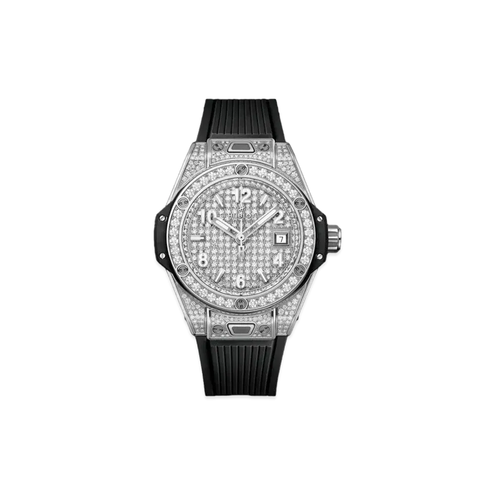 HUBLOT Big Bang One Click Steel Full Pave 33mm