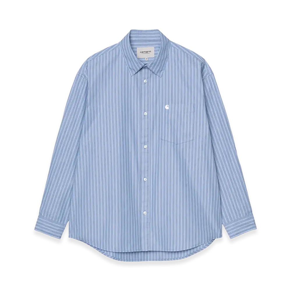 Carhartt WIP L/S Keene Shirt "Keene Stripe/Curacao"