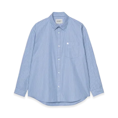 Carhartt WIP L/S Keene Shirt "Keene Stripe/Curacao"