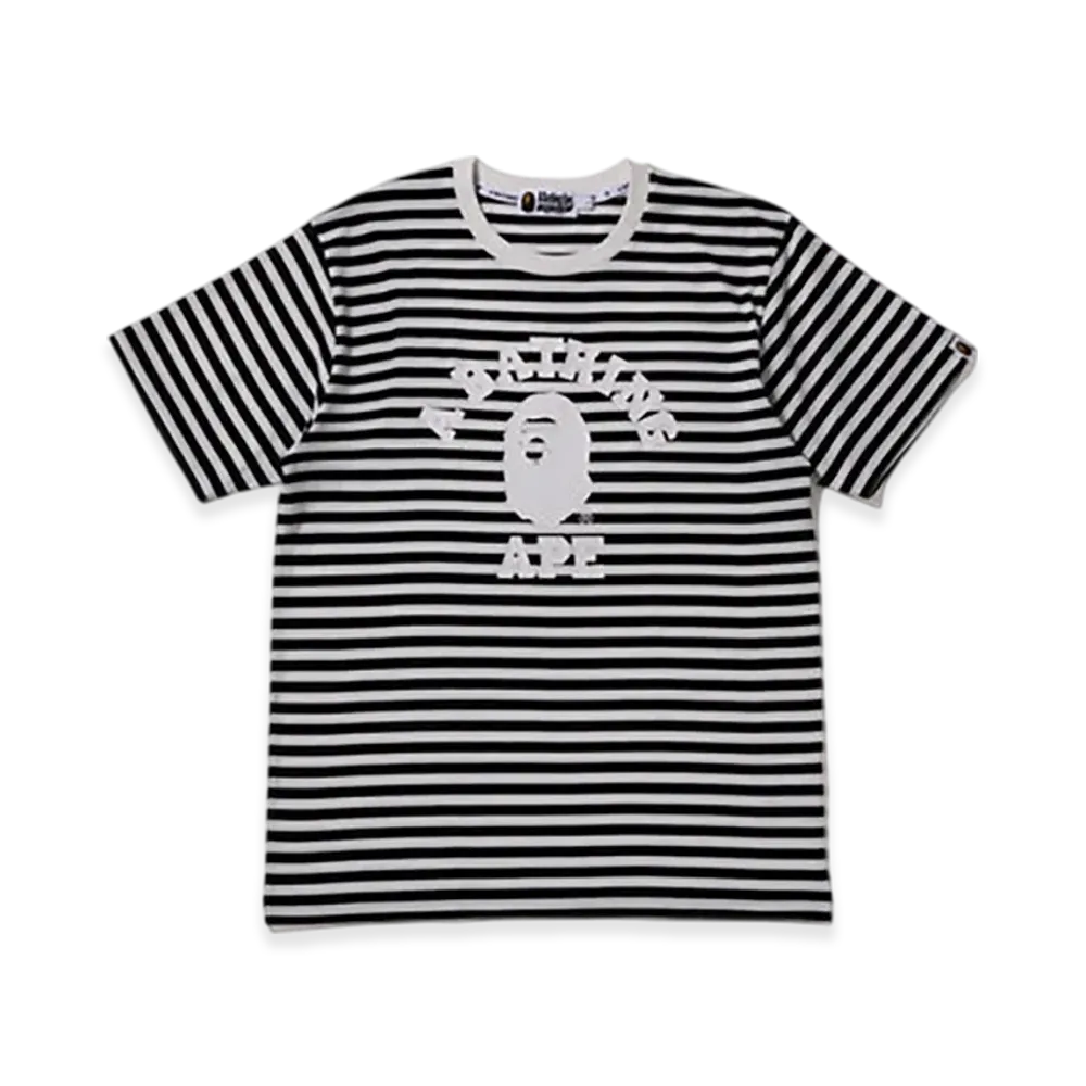 A BATHING APE College Hoop Tee "Black"
