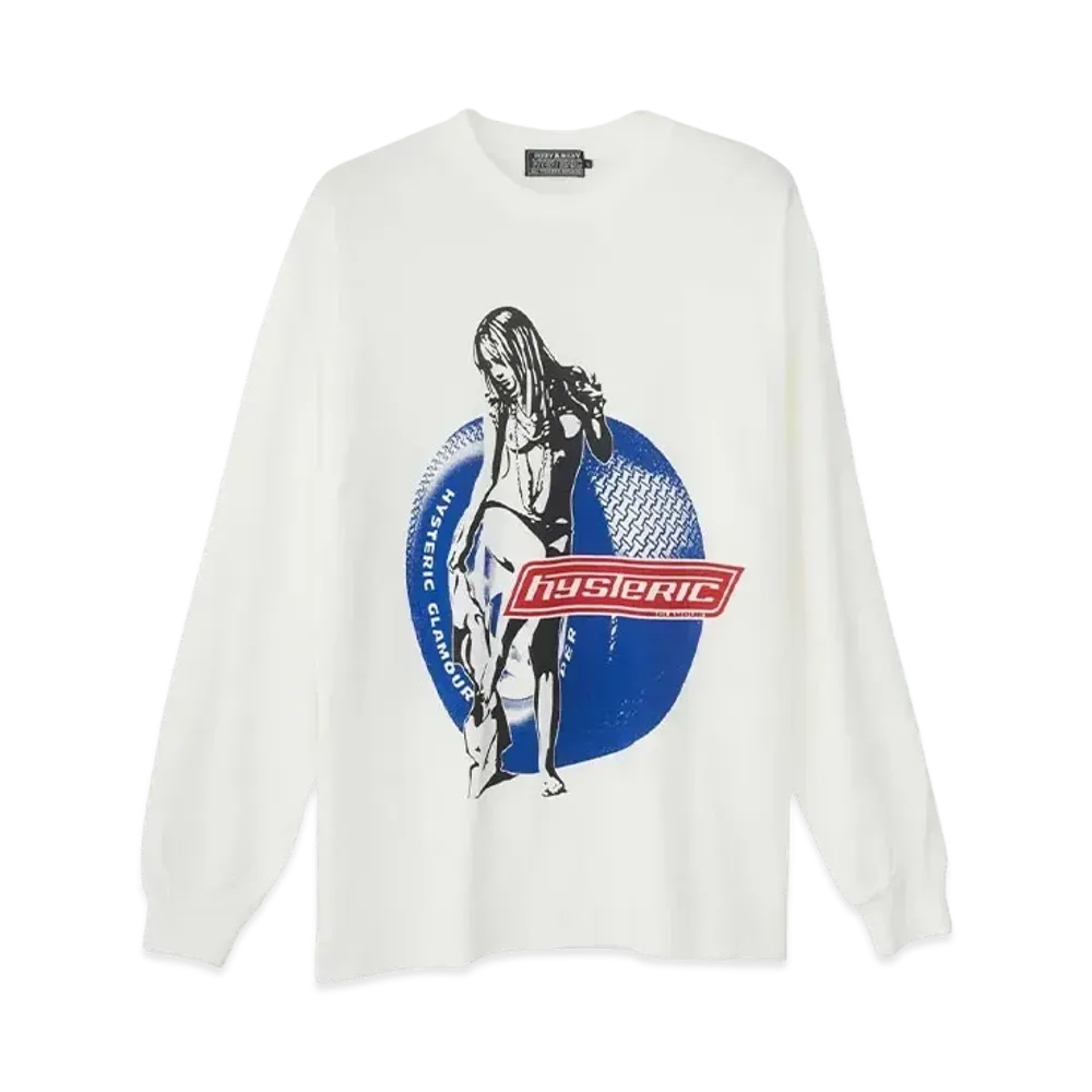 HYSTERIC GLAMOUR Hysteric Motor Girl T-Shirt "White"