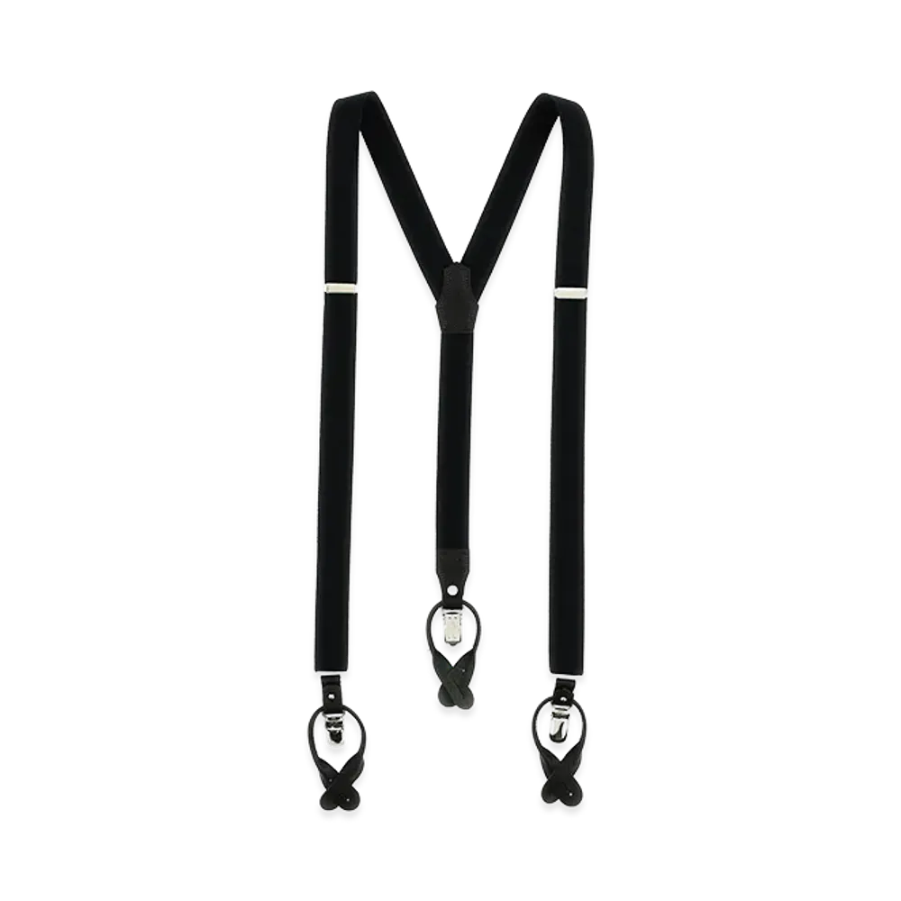 Yohji Yamamoto Leather Braces "Black"