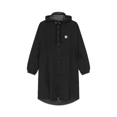 KENZO 'BOKE FLOWER 2.0' Long Wind Breaker "Black"