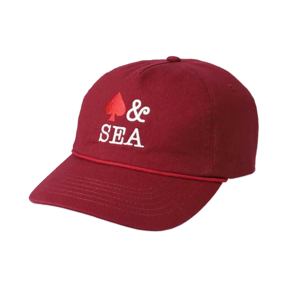 WIND AND SEA Twill 5 Panel Cap(HTSP) "Burgundy_Spade"