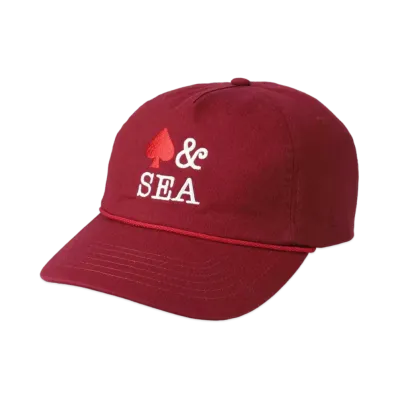 WIND AND SEA Twill 5 Panel Cap(HTSP) "Burgundy_Spade"