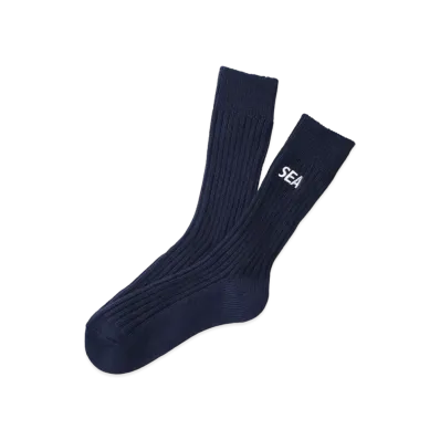 WIND AND SEA Sea Socks "Navy"
