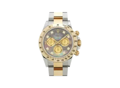 ROLEX Cosmograph Daytona 8P Diamonds "Black Shell/Stainless Steel/Yellow Gold"
