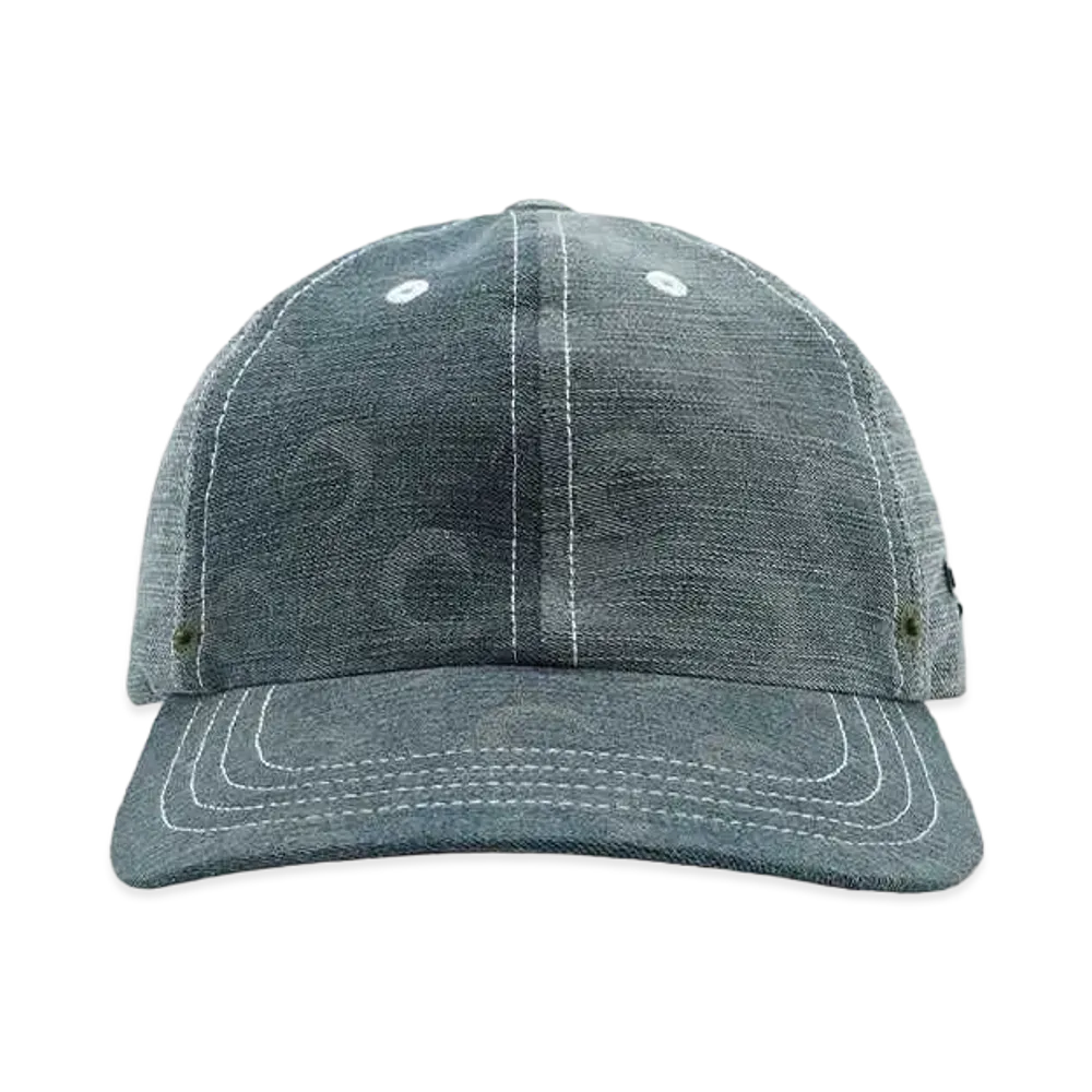 Marine Serre REGENERATED DENIM BASEBALL CAP "GRAY"
