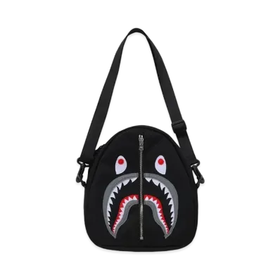 A BATHING APE Shark Shoulder Bag "Black"