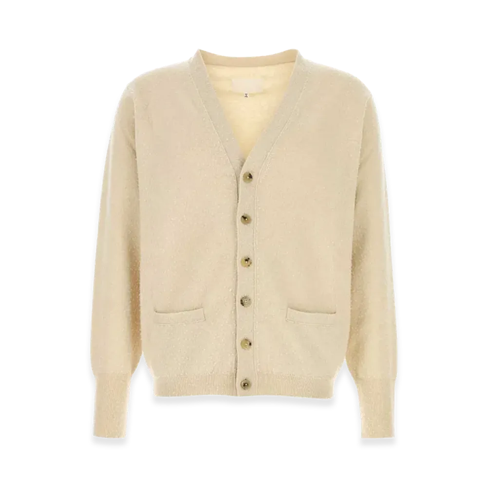 Maison Margiela Sand Cashmere Blend Cardigan "Beige/Tan"