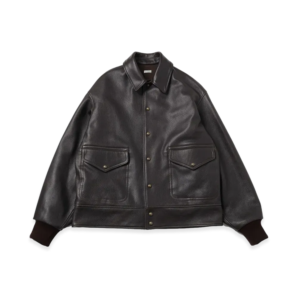 A.PRESSE Leather A-1 Flight Jacket "Brown"